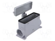 Enclosure: for HDC connectors; C-TYPE; size 104.27; PG29 ILME