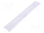 LED lens; rectangular; polycarbonate; transparent; H: 12mm LEDIL