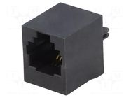 Connector: RJ11; socket; PIN: 4; Cat: 5; 6p4c; THT; straight ENCITECH