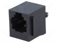 Connector: RJ11; socket; PIN: 4; Cat: 5; 6p4c; THT; straight ENCITECH