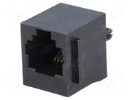 Connector: RJ12; socket; PIN: 6; Cat: 5; 6p6c; THT; straight ENCITECH