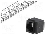 Connector: RJ45; socket; PIN: 8; Cat: 5; Layout: 8p8c; SMT; vertical ENCITECH