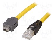 Cable; ix Industrial®; ix Industrial plug,RJ45 plug; PVC; Cat: 6a HARTING