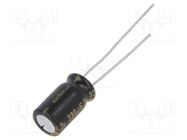 Capacitor: electrolytic; THT; 330uF; 6.3VDC; Ø6.3x11mm; ±20%; 2000h NICHICON