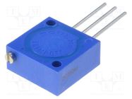 Potentiometer: mounting; vertical,multiturn; 10kΩ; 1W; screw,THT BOURNS