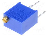 Potentiometer: mounting; multiturn; 500kΩ; 250mW; ±10%; linear BOURNS