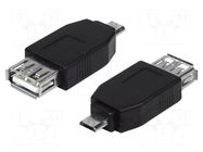 Adapter; USB 2.0; USB A socket,USB B micro plug LOGILINK