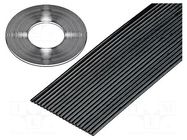 Wire: ribbon; 1.27mm; stranded; Cu; unshielded; PVC; black; 30.5m 3M