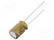 Capacitor: electrolytic; THT; 330uF; 16VDC; Ø8x11.5mm; Pitch: 3.5mm NICHICON