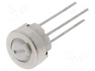 Potentiometer: mounting; single turn,horizontal; 100Ω; 500mW BOURNS
