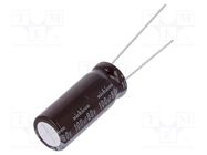 Capacitor: electrolytic; low ESR; THT; 100uF; 80VDC; Ø10x25mm; ±20% NICHICON