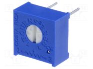 Potentiometer: mounting; single turn,horizontal; 1kΩ; 500mW; ±10% BOURNS