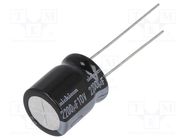 Capacitor: electrolytic; THT; 2200uF; 10VDC; Ø12.5x15mm; Pitch: 5mm NICHICON