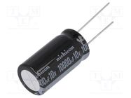 Capacitor: electrolytic; THT; 10000uF; 10VDC; Ø16x31.5mm; ±20% NICHICON