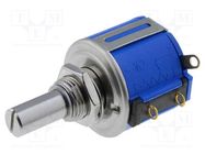 Potentiometer: shaft; multiturn; 5kΩ; 2W; ±5%; 6.35mm; linear; IP40 BOURNS