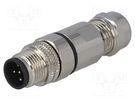 Plug; M12; PIN: 5; male; B code-Profibus; for cable; soldering; IP65 DEGSON ELECTRONICS