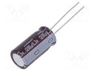 Capacitor: electrolytic; low ESR; THT; 1200uF; 6.3VDC; Ø10x20mm NICHICON