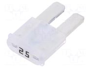 Fuse: fuse; 25A; 32VDC; automotive; 9.1mm; MICRO2; MINI LITTELFUSE