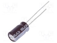 Capacitor: electrolytic; low ESR; THT; 180uF; 6.3VDC; Ø6.3x11mm 