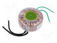 Transformer: toroidal; 50VA; 230VAC; 14V; 3.57A; Leads: cables; IP00 BREVE TUFVASSONS