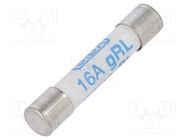 Fuse: fuse; gRL; 16A; 400VAC; ceramic,cylindrical; 6.3x32mm SIBA