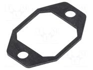 Socket gasket; IP65; flange (2 holes); G HIRSCHMANN