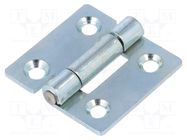 Hinge; Width: 40mm; zinc-plated steel; H: 40mm ELESA+GANTER