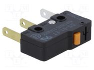 Microswitch SNAP ACTION; 0.1A/125VAC; 0.1A/30VDC; without lever OMRON Electronic Components