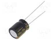 Capacitor: electrolytic; THT; 330uF; 35VDC; Ø10x12.5mm; Pitch: 5mm NICHICON