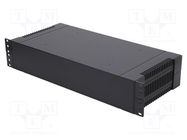 Enclosure: rack mounting; 2U; black; Enclos.mat: ABS; rack; Y: 203mm GAINTA