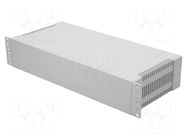 Enclosure: rack mounting; Standard: 19"; 2U; grey; Z: 86mm; X: 431mm GAINTA