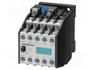 Contactor: 10-pole; NC + NO x9; 24VAC; 10A; for DIN rail mounting SIEMENS