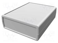 Enclosure: with panel; 1593; X: 77mm; Y: 95mm; Z: 30mm; ABS HAMMOND