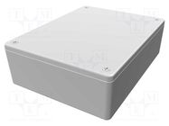 Enclosure: multipurpose; X: 94mm; Y: 121mm; Z: 38mm; 1591XX; ABS; grey HAMMOND