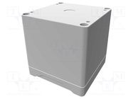 Enclosure: multipurpose; X: 90mm; Y: 90mm; Z: 90mm; 1555; ABS; grey HAMMOND