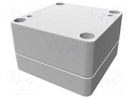 Enclosure: multipurpose; X: 65mm; Y: 65mm; Z: 40mm; 1555; grey HAMMOND