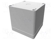 Enclosure: multipurpose; X: 90mm; Y: 90mm; Z: 90mm; 1554; grey; IP66 HAMMOND