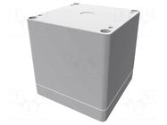 Enclosure: multipurpose; X: 90mm; Y: 90mm; Z: 90mm; 1554; grey HAMMOND