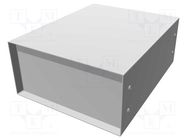 Enclosure: with panel; vented; 1458; X: 203mm; Y: 254mm; Z: 102mm HAMMOND
