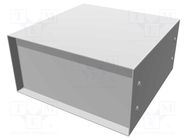 Enclosure: with panel; vented; 1458; X: 203mm; Y: 203mm; Z: 102mm HAMMOND