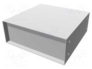 Enclosure: with panel; vented; 1458; X: 203mm; Y: 203mm; Z: 76mm HAMMOND