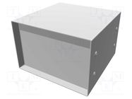 Enclosure: with panel; vented; 1458; X: 152mm; Y: 152mm; Z: 102mm HAMMOND