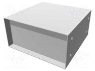 Enclosure: with panel; vented; 1458; X: 152mm; Y: 152mm; Z: 76mm; blue HAMMOND