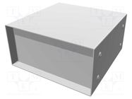 Enclosure: with panel; vented; 1458; X: 152mm; Y: 152mm; Z: 76mm HAMMOND