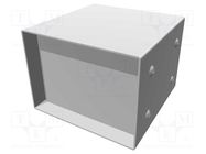 Enclosure: with panel; vented; 1458; X: 102mm; Y: 102mm; Z: 76mm HAMMOND