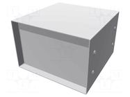 Enclosure: with panel; 1458; X: 152mm; Y: 152mm; Z: 102mm; steel; blue HAMMOND