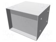 Enclosure: with panel; 1458; X: 102mm; Y: 102mm; Z: 76mm; steel; blue HAMMOND