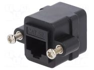 Coupler; socket; PIN: 8; Cat: 5e; unshielded; 8p8c; RJ45 socket x2 LOGILINK