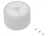 Enclosure: for alarms; X: 100mm; Y: 180mm; Z: 43mm; ASA; light grey TEKO