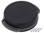 Enclosure: multipurpose; Z: 13mm; black; SUI-TEK; with holder TEKO
